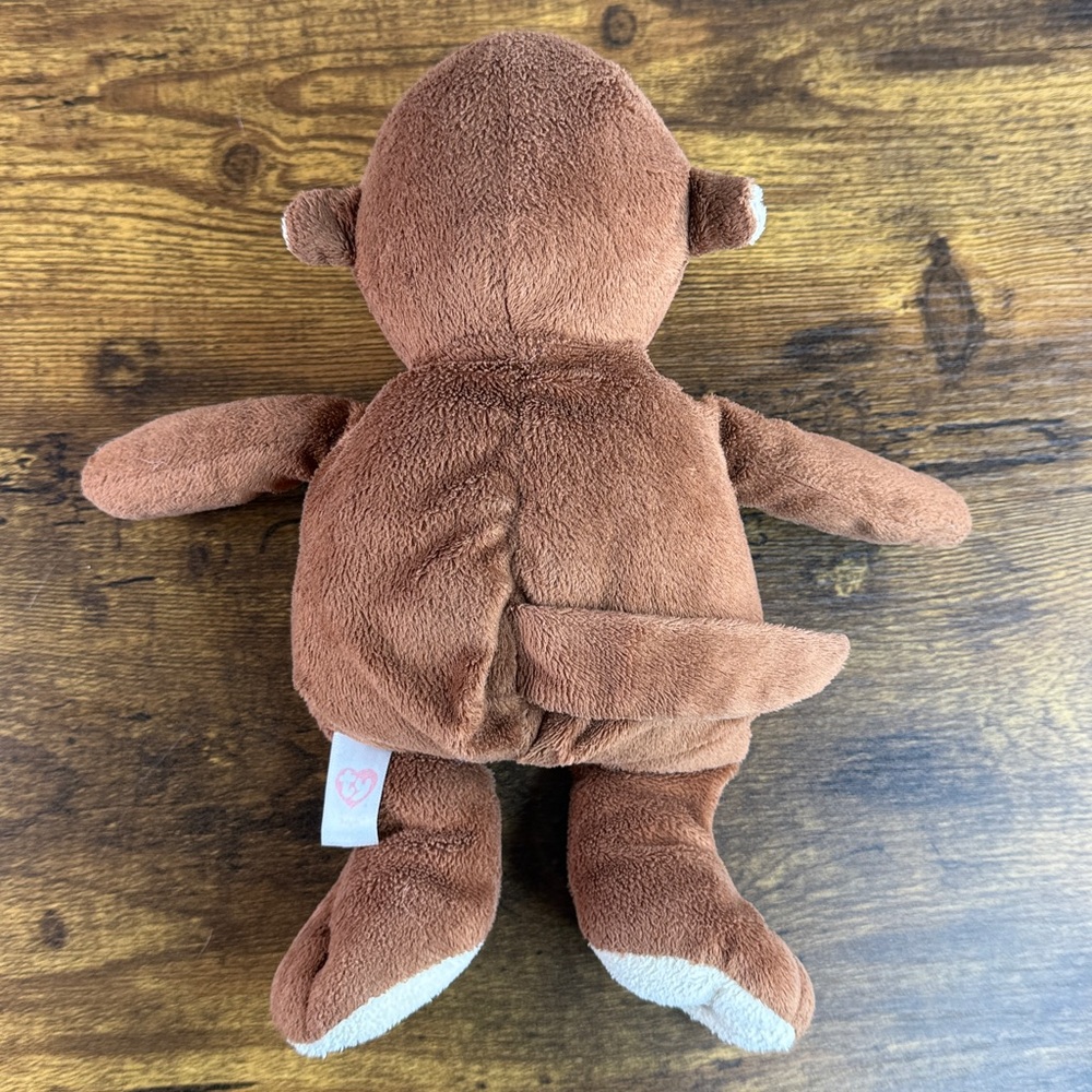 Ty Plush Monkey in Soft Brown - Picture 6 of 10